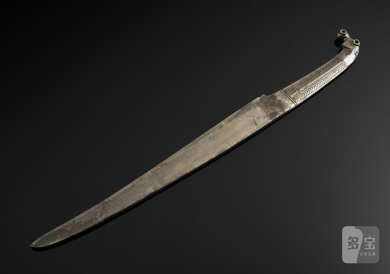 A bronze short dagger in archaic style, 'hsiung nu'
